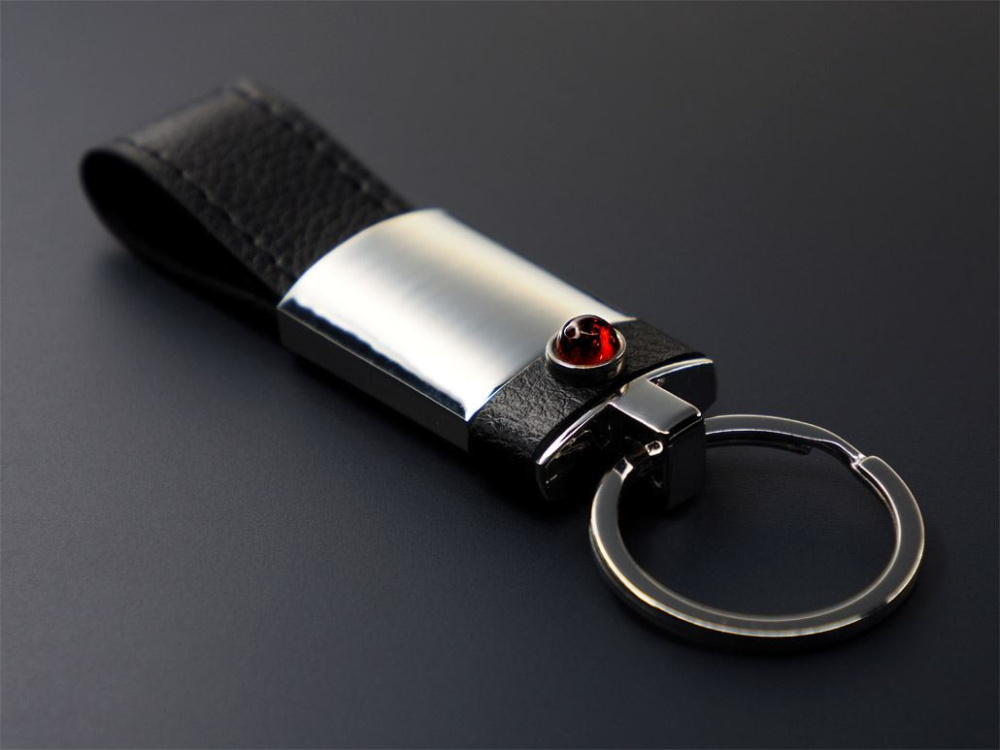 Logo trade promotional items image of: Amber Keyring  1291095