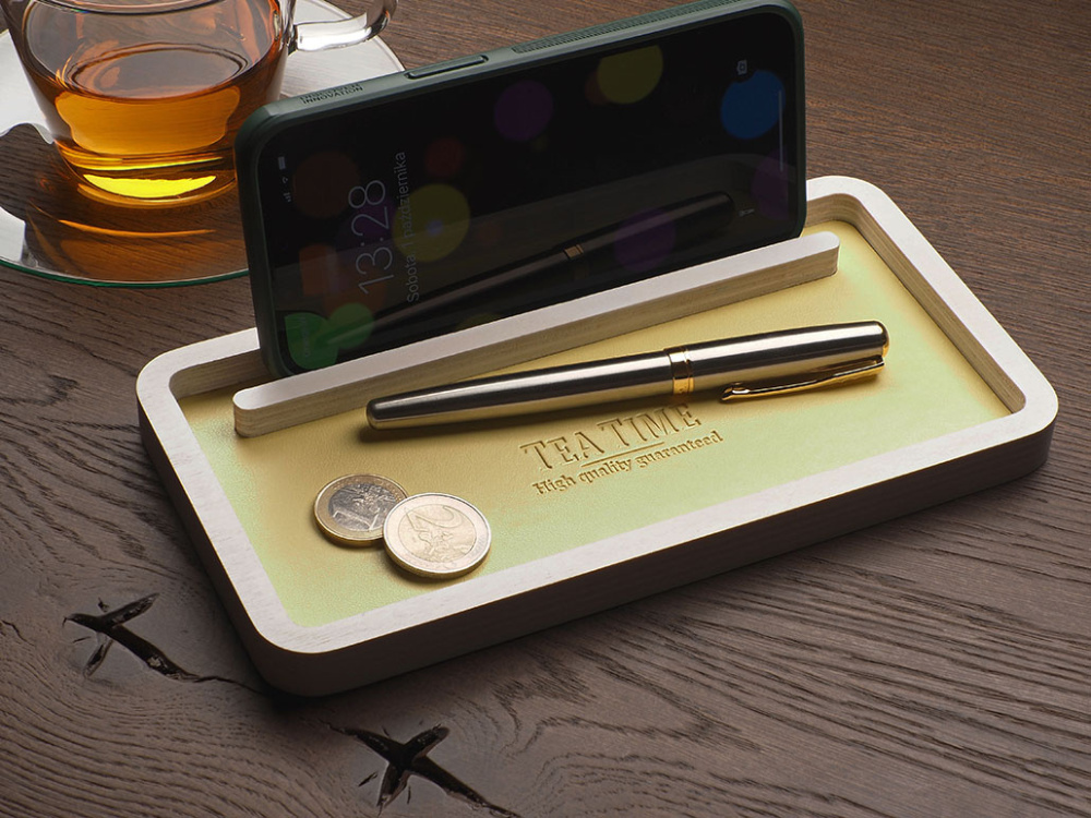 Logotrade promotional giveaway image of: Wooden organiser 1844121