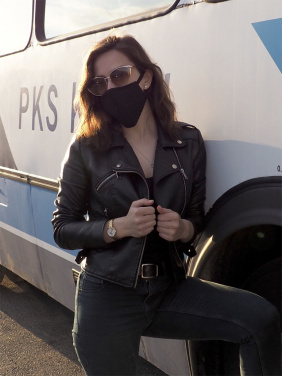 Logo trade promotional gifts picture of: VENUS PRO cotton face mask with a pocket an HEPA filter 1378165