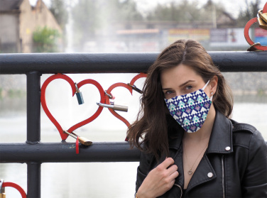 Logo trade promotional giveaway photo of: VENUS cotton face mask 1377165