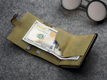 Logo trade advertising products image of: RFID wallet - Hunter Leather 2109284