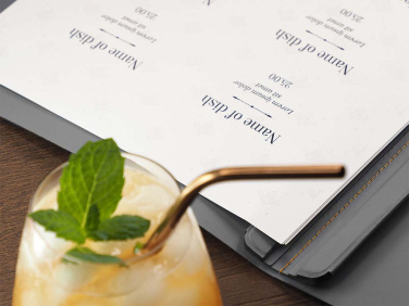 Logo trade promotional giveaways image of: Menu cover 1765094