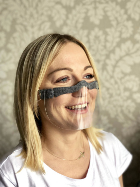 Logo trade promotional products image of: HESTIA clear face shield-mask for mouth and nose 1452162