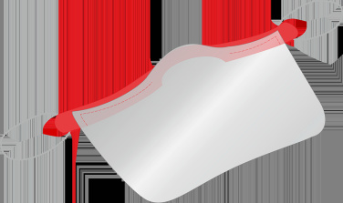 Logo trade corporate gift photo of: KALIPSO clear face shield-mask for mouth and nose 1447162