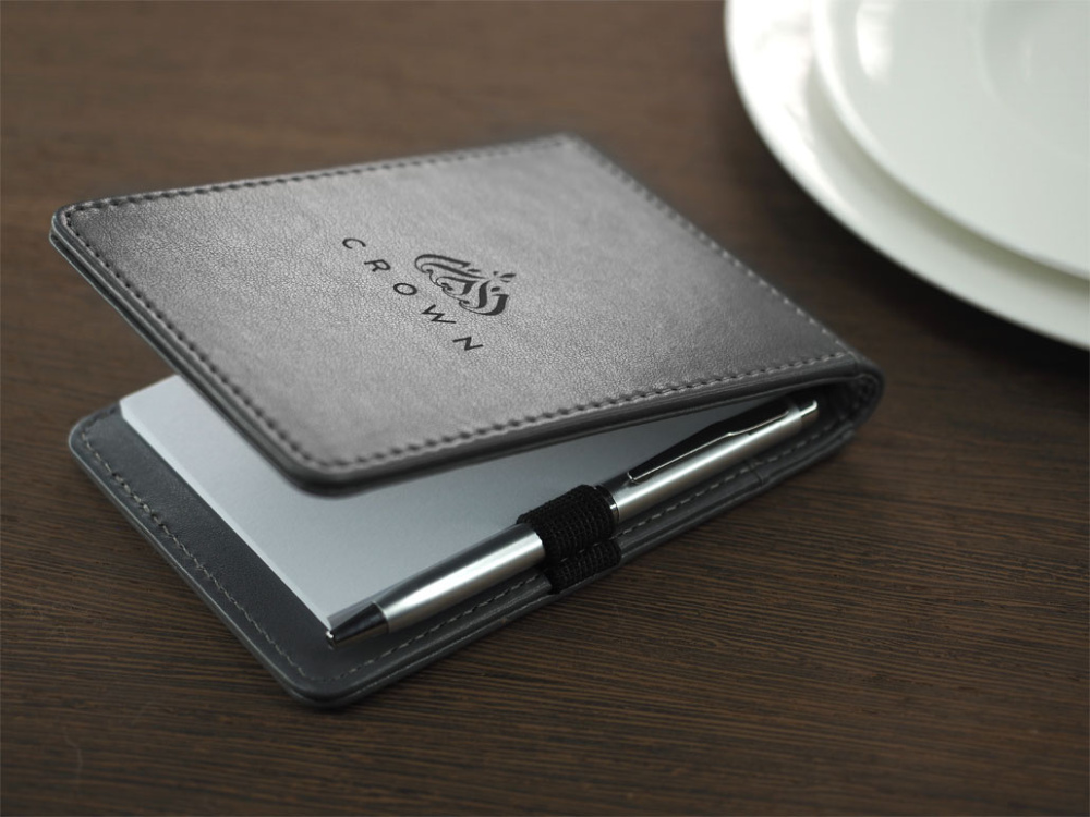 Logo trade promotional merchandise image of: Waiter notepad 1102119