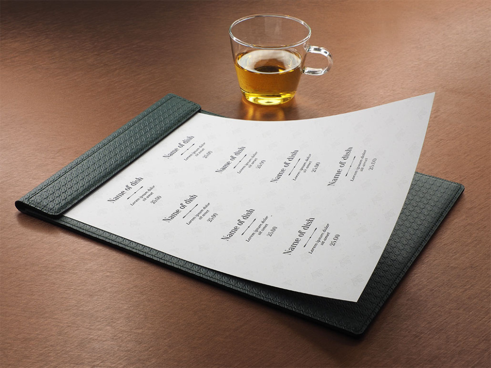 Logo trade promotional product photo of: Menu cover 1241239