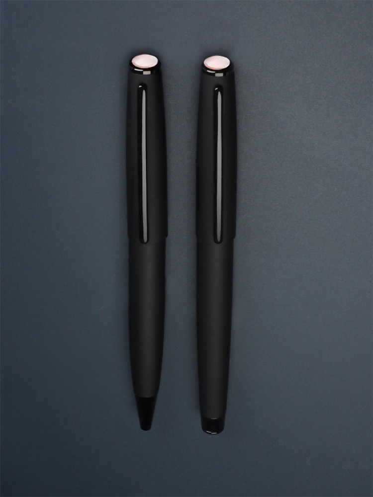 Logo trade promotional merchandise image of: Opal stone Pen set 1286036