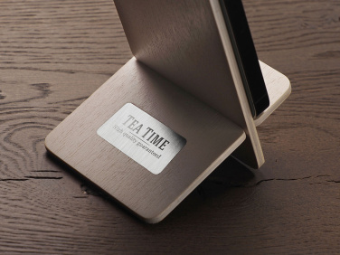 Logo trade promotional merchandise image of: Wooden telephone stand 1834121