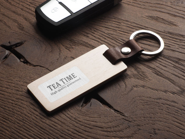 Logotrade advertising product image of: Wooden keyring 1853121