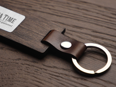 Logo trade corporate gift photo of: Wooden keyring 1853121