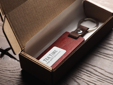 Logotrade corporate gift picture of: Wooden keyring 1853121