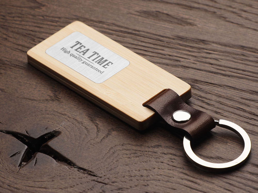 Logotrade corporate gift image of: Wooden keyring 1853292
