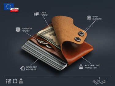 Logo trade promotional giveaways image of: Wallet 384141