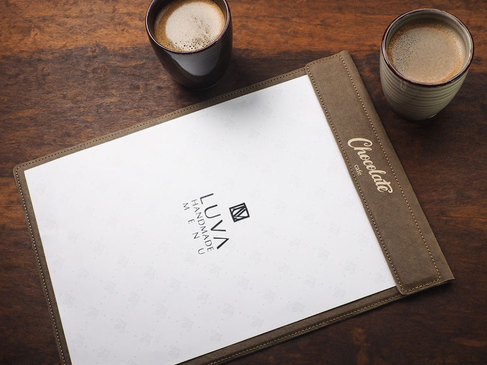 Logo trade promotional gifts image of: Menu cover 1241106