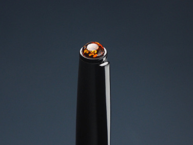 Logo trade promotional product photo of: Ball pen with AMBER stone 2070036