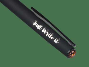 Logo trade promotional merchandise picture of: Ball pen with AMBER stone 2070036