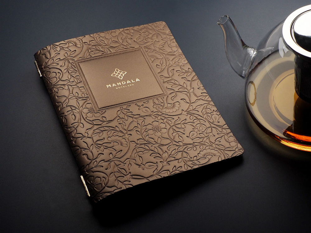 Logo trade promotional items image of: Menu cover Ambiente 1181336