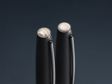 Logotrade promotional gift image of: Striped Flint Pen set 1284036