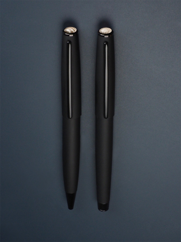 Logo trade advertising products picture of: Striped Flint Pen set 1284036