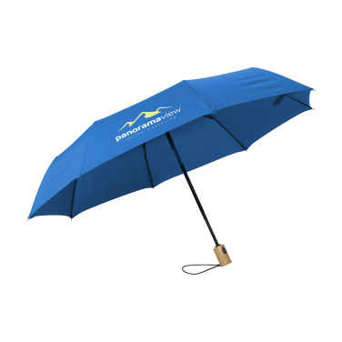 Logo trade promotional gift photo of: Michigan foldable RCS RPET umbrella 21 inch