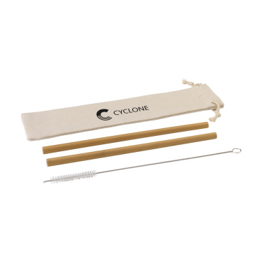 Logotrade business gifts photo of: ECO Bamboe Straw Set bamboo straws