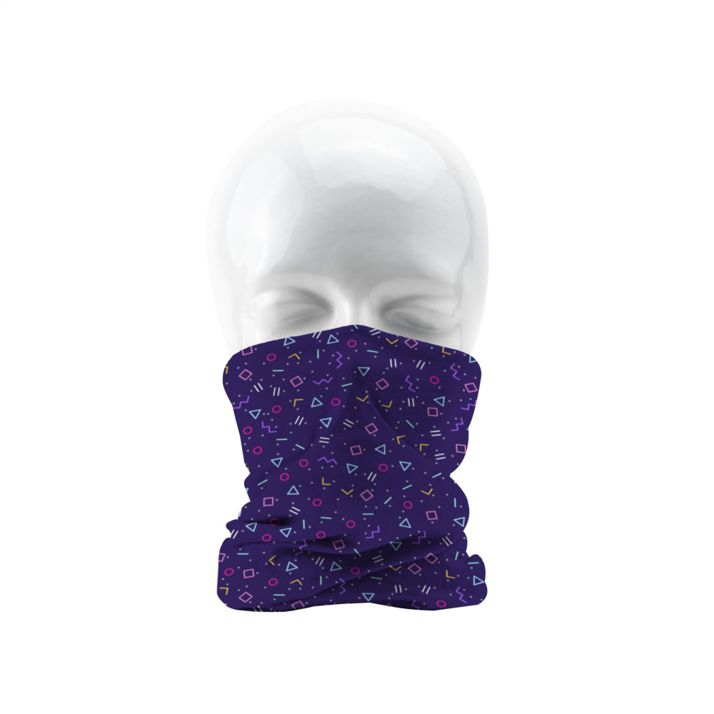 Logo trade promotional merchandise picture of: Bandana RPET multi-functional scarf all-over printing