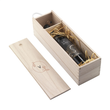 Logo trade promotional merchandise picture of: WineWood wine box