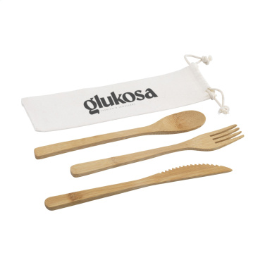 Logo trade promotional item photo of: Bambu Cutlery Set