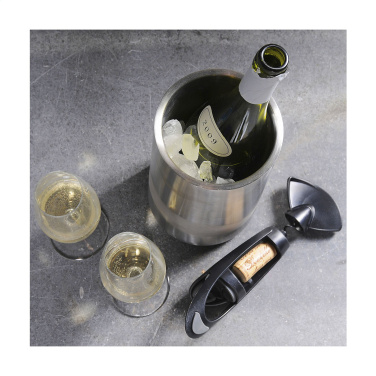 Logotrade promotional item image of: CoolSteel RCS Recycled Steel wine cooler