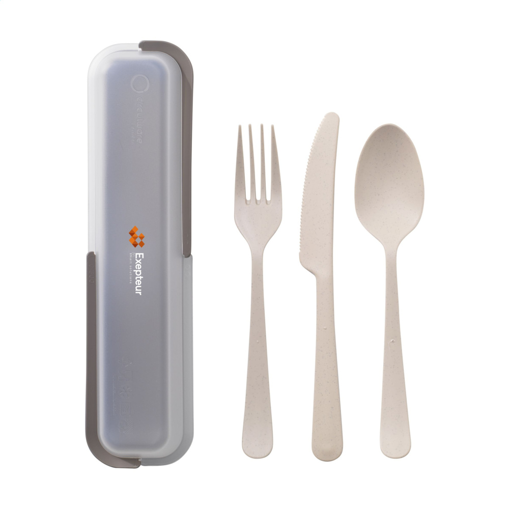 Logo trade promotional giveaway photo of: Outdoor 3-piece Cutlery Set