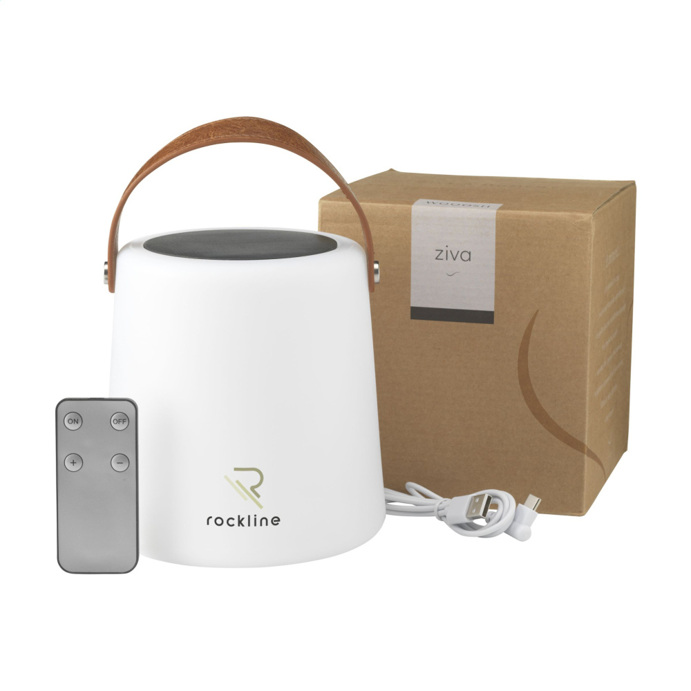 Logo trade promotional item photo of: Wooosh Ziva Solar Lamp