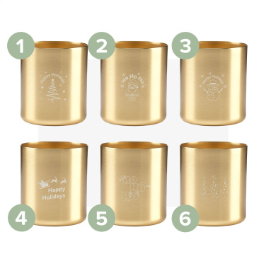 Logo trade promotional products image of: Wooosh Scented Candle True Wood X-Mas