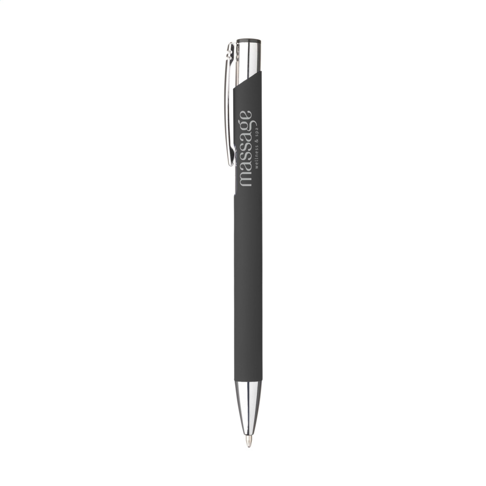 Logotrade promotional giveaway picture of: Ebony Soft Touch pen