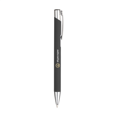 Logo trade advertising products picture of: Ebony Soft Touch pen
