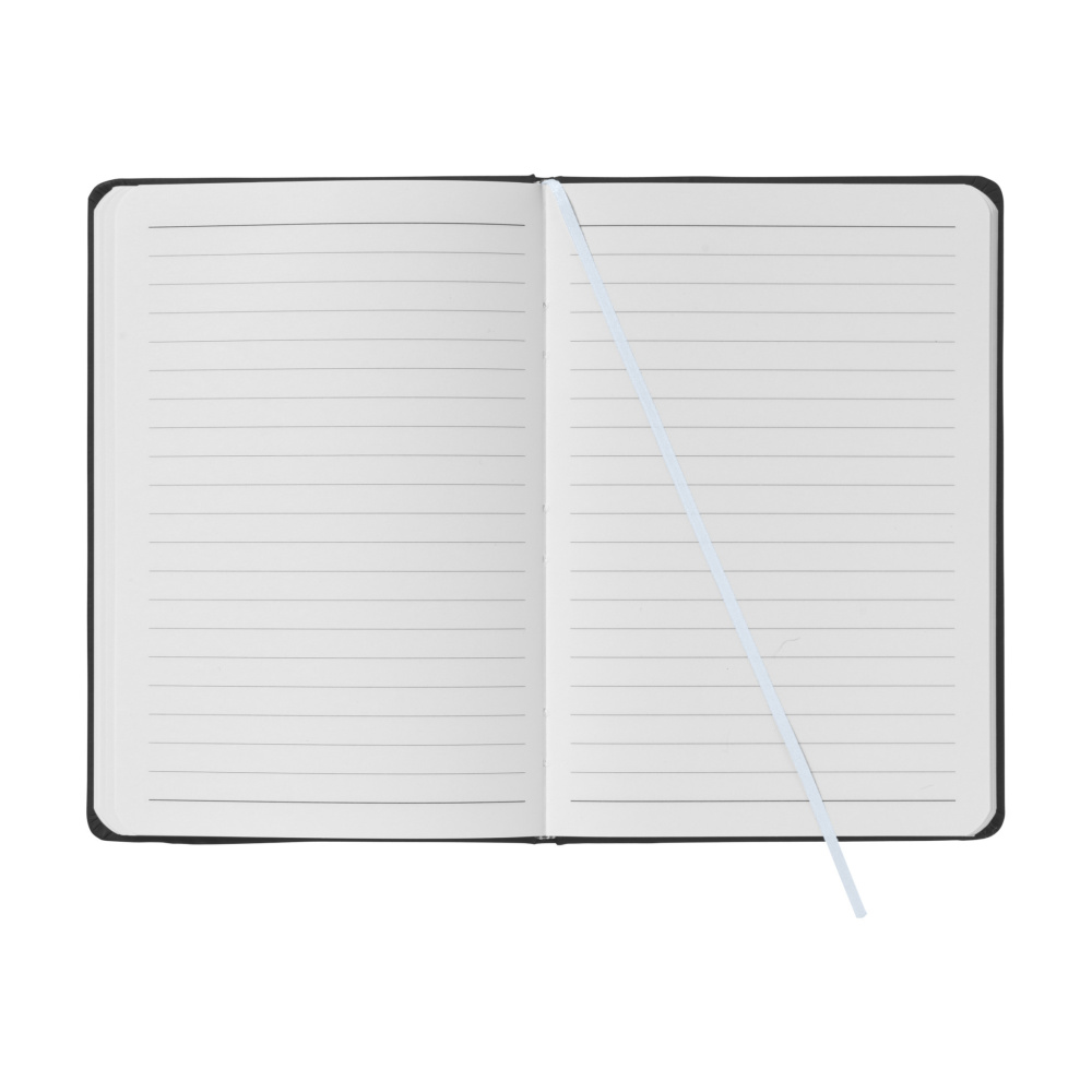 Logo trade promotional merchandise picture of: BlackNote A5 Paper notebook