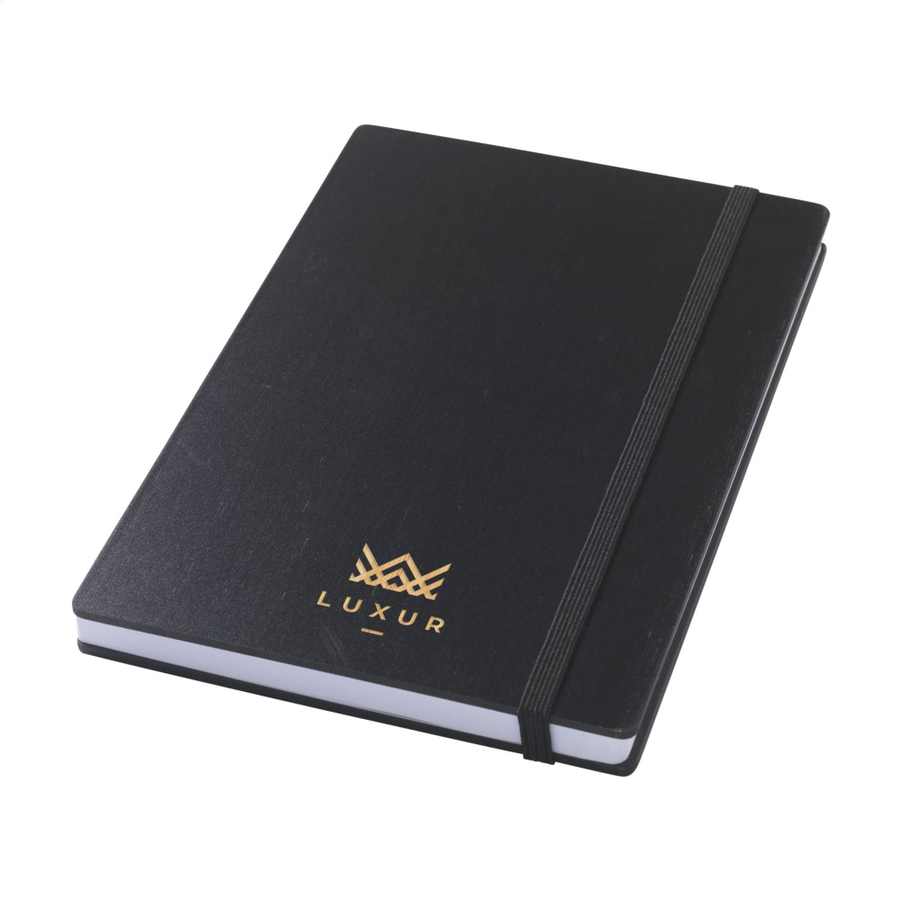 Logo trade corporate gifts picture of: Bamboo Journal Naked Spine Paper Notebook Black A5