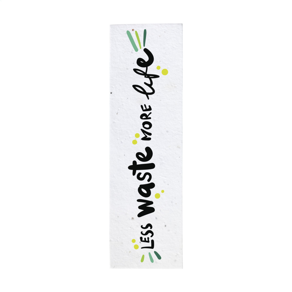 Logo trade business gifts image of: Seed Paper Bookmark