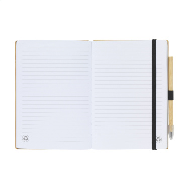 Logotrade advertising products photo of: BambooPlus Paper Notebook A5 - Inkless Pen