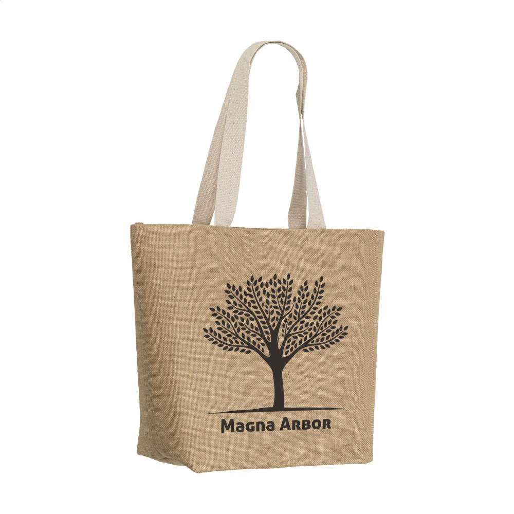 Logo trade promotional gift photo of: Elegance Bag jute shopper
