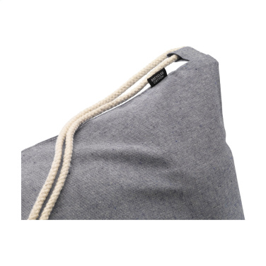 Logotrade promotional merchandise picture of: GRS Recycled Cotton PromoBag (180 g/m²) backpack