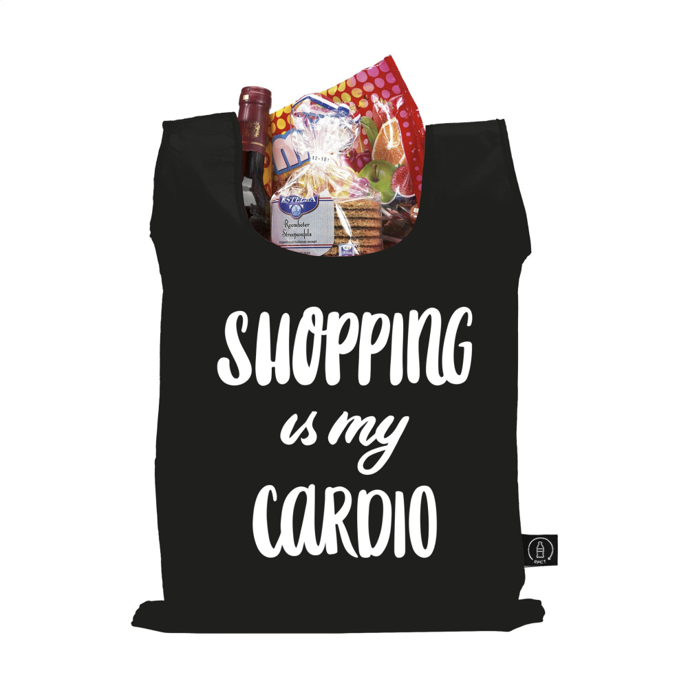 Logo trade promotional items image of: Shop Easy RPET folding shopping bag