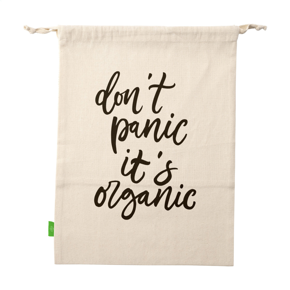 Logo trade business gift photo of: Natura Organic GOTS Mesh Bag (120 g/m²) fruit bag
