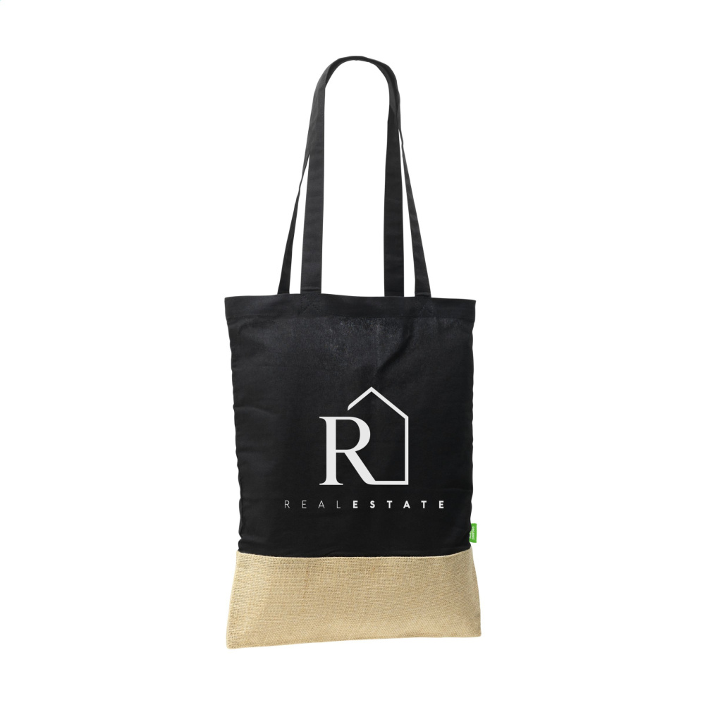 Logo trade promotional giveaways picture of: Combi Organic Shopper (160 g/m²) bag