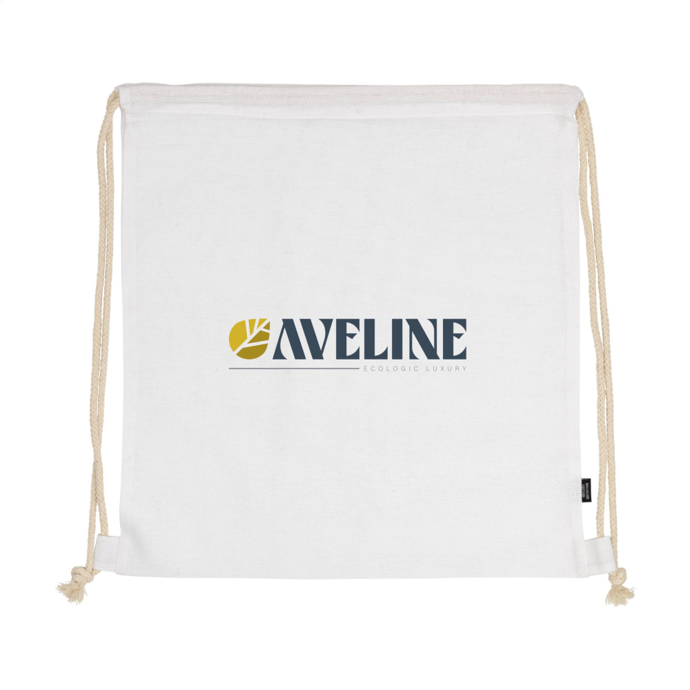 Logo trade promotional merchandise photo of: PromoColour GRS Recycled Cotton Backpack (150 g/m²)