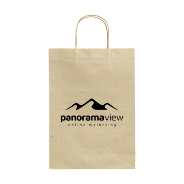 Logotrade business gifts photo of: Leaf It Bag recycled grass paper (120 g/m²) L