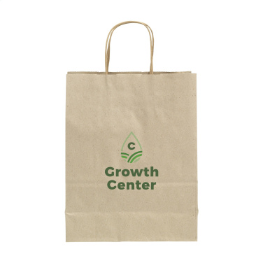 Logo trade corporate gift photo of: Leaf It Bag recycled grass paper (90 g/m²) S