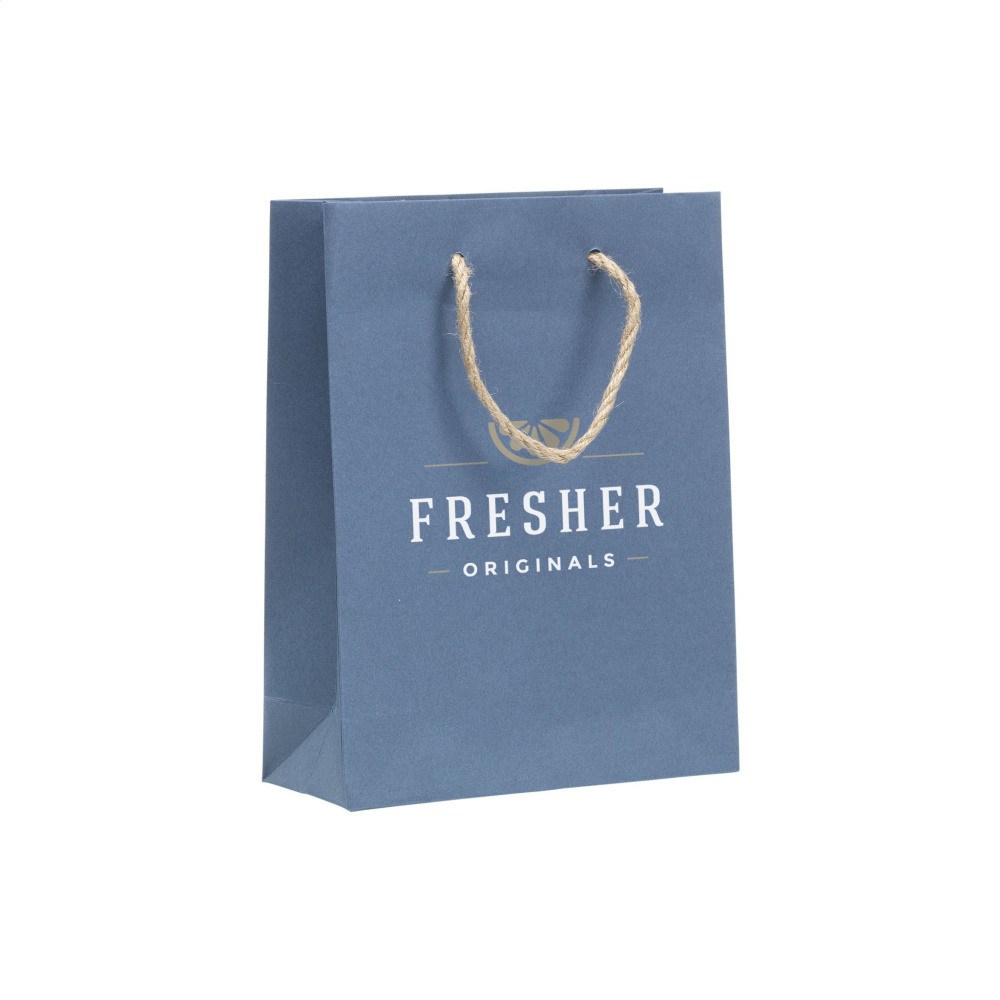 Logo trade promotional items picture of: Leaf It Bag recycled with jeans fibres (180 g/m²) S