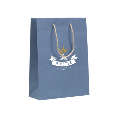 Logo trade corporate gift photo of: Leaf It Bag recycled with jeans fibres (180 g/m²) M