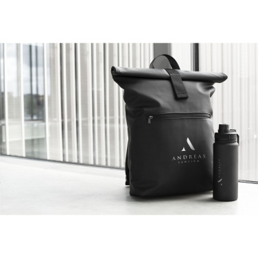 Logotrade advertising product picture of: Lennon Roll-Top Recycled Backpack