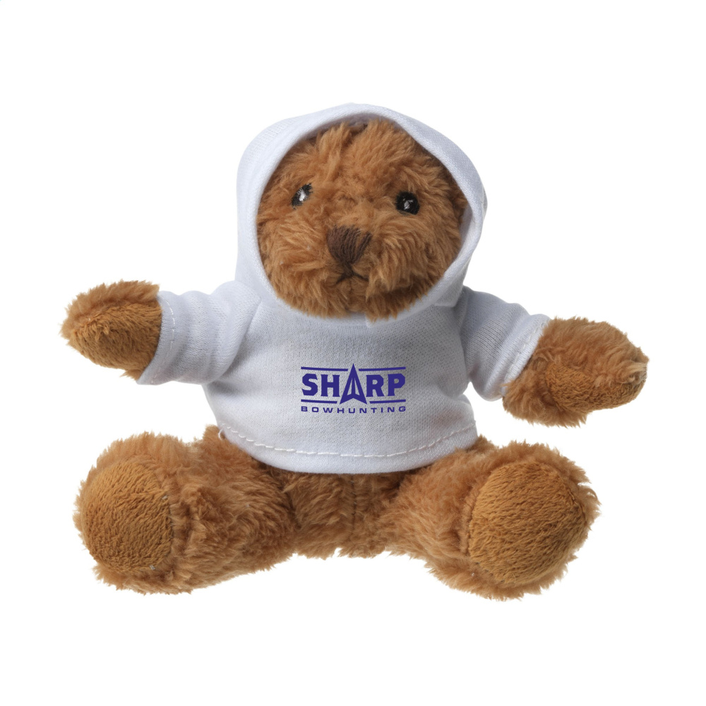 Logotrade promotional gifts photo of: HoodedBear bear cuddle toy